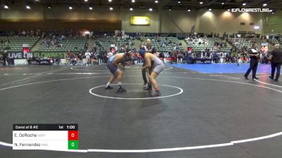 285 lbs Consi Of 8 #2 - Ethan DeRoche, North Montana Wrestling Club vs Nathan Fernandez, AWA