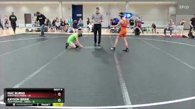 80 lbs Round 3 (6 Team) - Mac Burns, Midlothian Miners vs Kayson Brink, Team Donahoe - Green