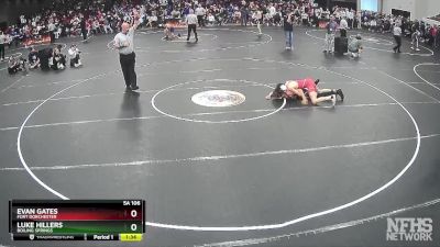 5A 106 lbs Semifinal - Luke Hillers, Boiling Springs vs Evan Gates, Fort Dorchester