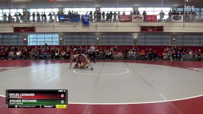 165 lbs Quarterfinal - Myles Leonard, Springfield vs Steven Rochard, Coast Guard