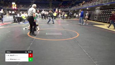 55 lbs Round Of 64 - Karsen Wolff, Keystone vs Jarrett Ritenour, Greensburg Salem