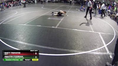 55 lbs Quarterfinal - Preston O`Gorman, Nebraska Elite Wrestling Club vs Rhett Tremayne, BRLD