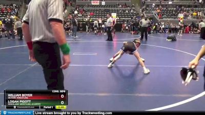 70 lbs Cons. Semi - Logan Pigott, Siouxland Wrestling Academy vs William Boyer, Victory Wrestling