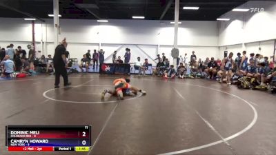 136 lbs Placement Matches (8 Team) - Camryn Howard, New York vs Dominic Meli, Colorado Red