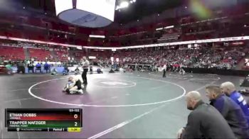 D3-132 lbs Champ. Round 1 - Ethan Dobbs, Viroqua vs Trapper Nafzger, Mineral Point