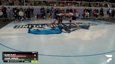 92 lbs Rr1 - Daniel Niebles, Chugach Eagles Wrestling Club vs Blake Platt, Cordova Pounders Wrestling Club
