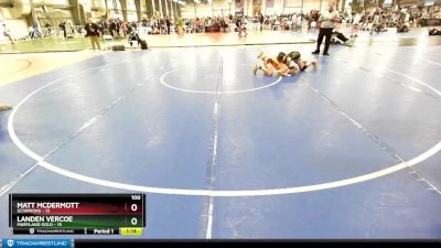 100 lbs Rd# 8- 12:30pm Saturday Final Pool - Landen Vercoe, Maryland Gold vs Matt McDermott, Scorpions