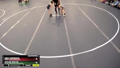 Quarterfinal - Kaylee Bollin, Blaine Wrestling Association vs Aria Anderson, Rebels Youth Wrestling