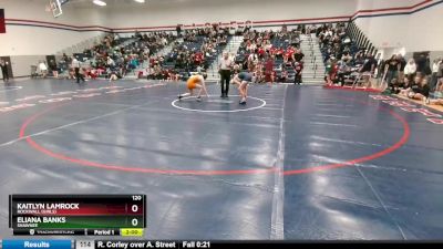 120 lbs Round 2 - Eliana Banks, Shawnee vs Kaitlyn Lamrock, Rockwall (Girls)