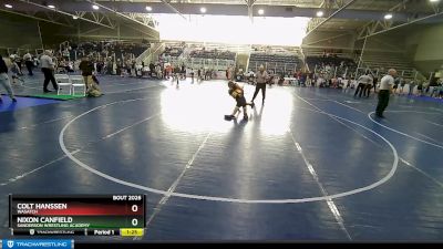 95 lbs Round 2 - Colt Hanssen, Wasatch vs Nixon Canfield, Sanderson Wrestling Academy