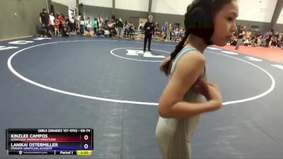 69-74 lbs Round 1 - Kinzlee Campos, Sunnyside Ironman Wrestling vs Lanikai Ostermiller, Pioneer Grappling Academy