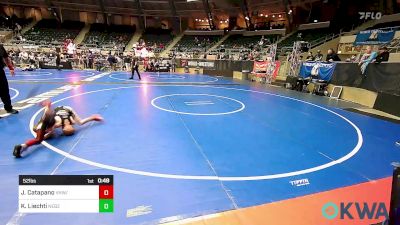 52 lbs 5th Place - James Catapano, VHW/JK vs Kessiah Liechti, Nebraska Boyz