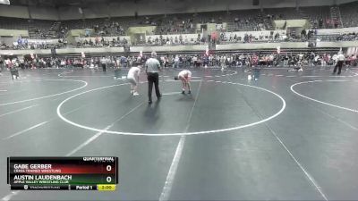 119 lbs Quarterfinal - Gabe Gerber, Crass Trained Wrestling vs Austin Laudenbach, Apple Valley Wrestling Club