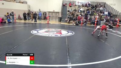 60 lbs Cons. Semi - Aidan Enriquez, Pursuit vs Joe Kappes, Tech Team Wrestling