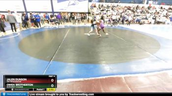 125 lbs Cons. Round 1 - Jalen Dunson, UW-Whitewater vs Owen Brotherton, Elmhurst College