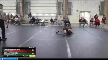 52 lbs Round 7 (8 Team) - Jaxon Bedsworth, Warhawks Red vs Logan Vallalla, PA Alliance White