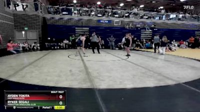 106/113 Round 3 - Ayden Tokita, East Idaho Elite vs Ryker Segali, Middleton Wrestling Club