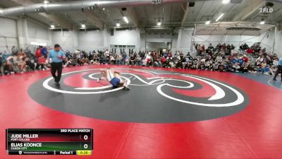 150 lbs 3rd Place Match - Jude Miller, Fort Collins vs Elias Koonce, Canon City