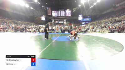 113 lbs Cons 64 #2 - William Christopher, Wisconsin vs Brandon Cynar, Virginia