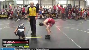 82 lbs Quarterfinals (8 Team) - Rudy Mihelich, American Gladiators vs Lyzah Behn, Team Gotcha