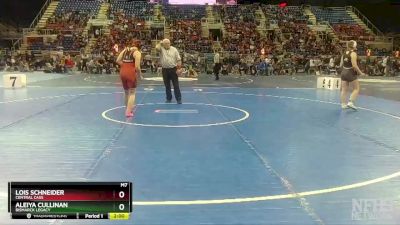 135 lbs Quarterfinal - Aleiya Cullinan, Bismarck Legacy vs Lois Schneider, Central Cass