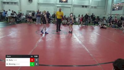 65 lbs Pools - William Duty, Team Palmetto vs Mikey Binning, Woodshed