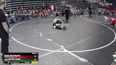 95 lbs Semis & 1st Wrestleback (8 Team) - Schaeffer Ashby, Utah vs Bode Bratsburg, Nebraska Black