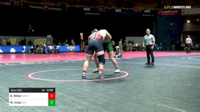 285 lbs Quarterfinal - Billy Miller, Virginia Tech vs Matt Voss, George Mason