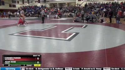 170 lbs Semifinal - Conner Parker, Williamsburg vs Adam Rose, Marion