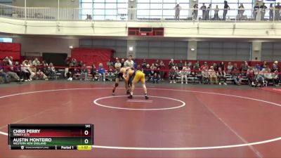 141 lbs Cons. Round 4 - Chris Perry, Trinity (CT) vs Austin Monteiro, Western New England