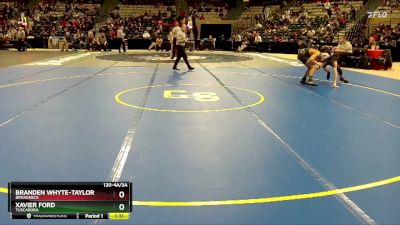 120-4A/3A Quarterfinal - Xavier Ford, Tuscarora vs Branden Whyte-Taylor, Broadneck