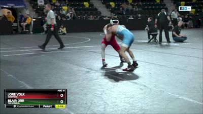 125 lbs Cons. Semi - Jore Volk, Wyoming vs Blair Orr, The Citadel