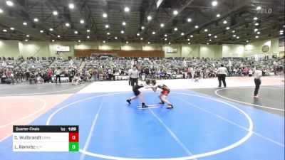 109 lbs Quarterfinal - Carson Wullbrandt, Cornerstone MC vs Logan Ramirez, Elite Force