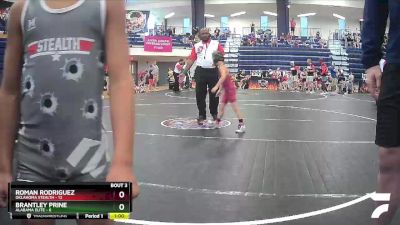 55 lbs Quarterfinals (8 Team) - Roman Rodriguez, Oklahoma Stealth vs Brantley Prine, Alabama Elite