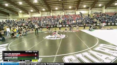 52-57 lbs Round 2 - Malaya Burgess, Gold Rush Wrestling vs Makenzi Boss, Gold Rush Wrestling