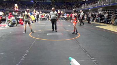 90 lbs Rd 1 - Consi Of 32 #2 - Evan Lark, Wyoming Area vs Dominic Masciantonio, Central Bucks South