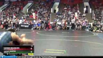 119 lbs Quarterfinals (8 Team) - Lucas Harper, Dakota vs Cayden Bradburn, Brighton Orange