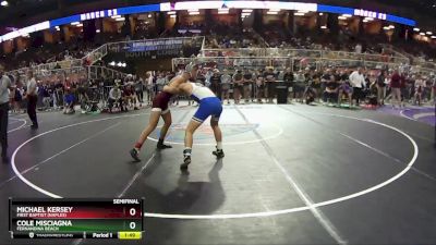 144 1A Semifinal - Cole Misciagna, Fernandina Beach vs Michael Kersey, First Baptist (Naples)