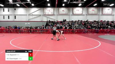 132 lbs Consi Of 8 #1 - Dominic Dignard, Monument Mountain vs Ben Cournoyer, Longmeadow