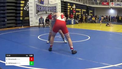 215 lbs R-64 - Zack Stromock, Peters Township vs Kolton Wilkinson, Reynolds