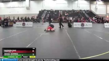 155 lbs Placement Matches (16 Team) - Madison Diaz, Grand View vs Sienna Ramirez, Southern Oregon University