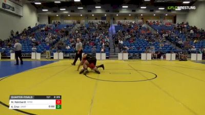 197 lbs Quarterfinal - Mason Reinhardt, University Of Wisconsin vs Alexander Cruz, Unattached