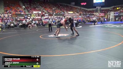 3-2-1A 285 Champ. Round 1 - Joshua Grimm, Sabetha vs Peyton Taylor, Herington