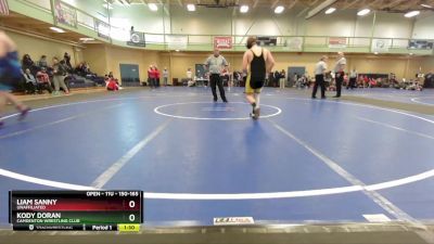 150-165 lbs Round 3 - Kody Doran, Camdenton Wrestling Club vs Liam Sanny, Unaffiliated