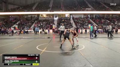 105 lbs Cons. Round 3 - Drake Smith, Girard Matside Wrestling Academy vs Evan Palacios, Garden City