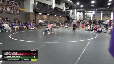 118 lbs Round 2 (16 Team) - Ashlyn Leslie, Grand View Wrestling Club vs Sydnee Baldwin, Braided Brutes Wrestling