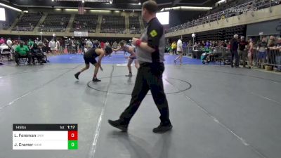 145 lbs Round Of 16 - Leo Foreman, University Park vs Jamison Cramer, Hamilton