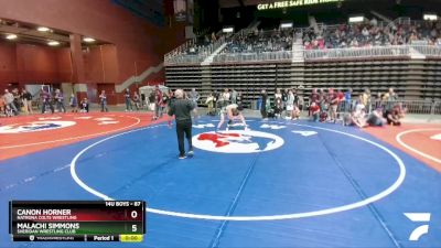 125 lbs 3rd Place Match - Camden Hinkle, Dubois Rams Wrestling Club vs Skylen Teague, Torrington Wrestling Club