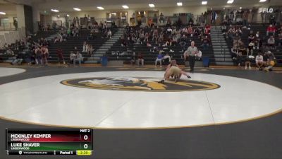 184 lbs 7th Place Match - Mckinley Kemper, Lindenwood vs Luke Shaver, Lindenwood