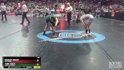 4A 114 lbs Cons. Round 1 - Marley Begay, Del Norte vs Toby Baca, West Las Vegas